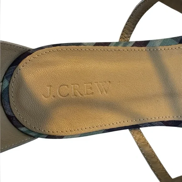 J. Crew Multicolor Plaid Strappy Sandals - Picture 3 of 5